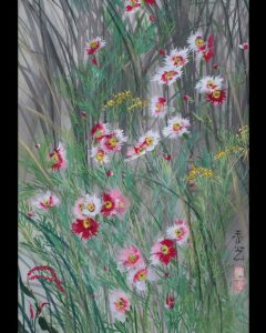 鈴木秀光 秋草 | 掛軸(掛け軸)販売／表装ご依頼は掛軸いっぷく掛軸