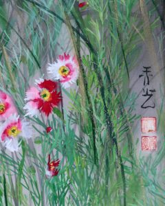 鈴木秀光 秋草 | 掛軸(掛け軸)販売／表装ご依頼は掛軸いっぷく掛軸