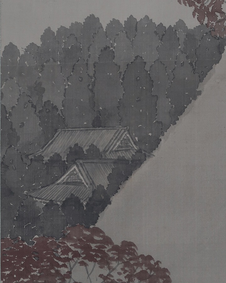 樫野南陽 山の楓 | 掛軸(掛け軸)販売／表装ご依頼は掛軸いっぷく