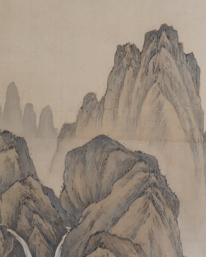 高島北海 春景山水図 | 掛軸(掛け軸)販売／表装ご依頼は掛軸いっぷく