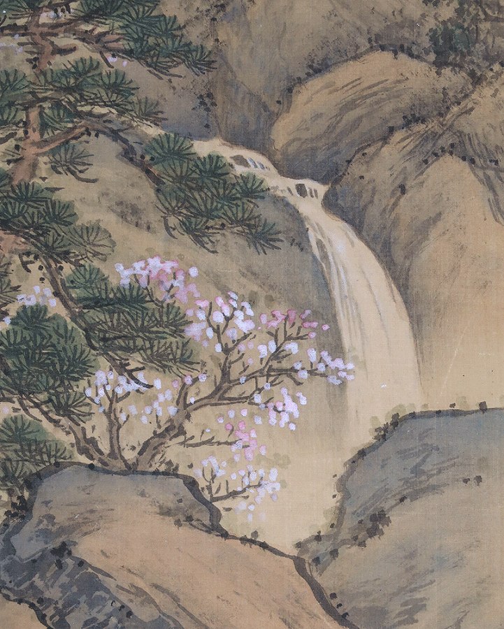 高島北海 春景山水図 | 掛軸(掛け軸)販売／表装ご依頼は掛軸いっぷく