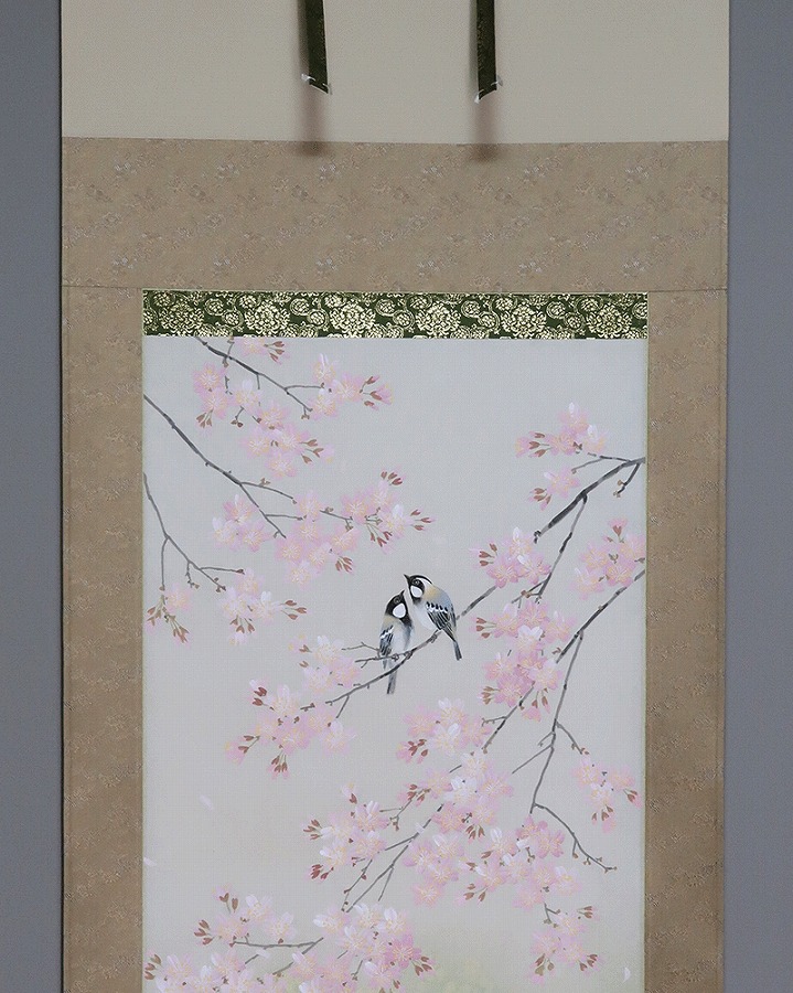 出口華凰 桜 | 掛軸(掛け軸)販売／表装ご依頼は掛軸いっぷく掛軸