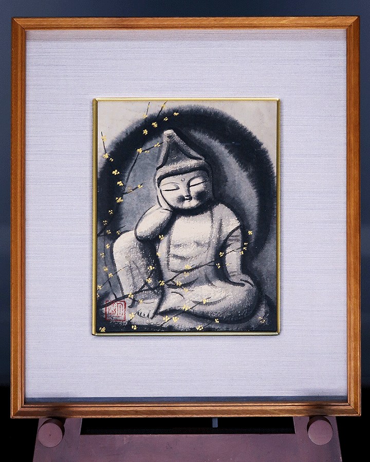 穐月明 野の仏 [F2号] | 掛軸(掛け軸)販売／表装ご依頼は掛軸いっぷく