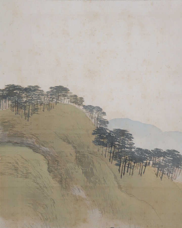 田中頼璋 春景山水 | 掛軸(掛け軸)販売／表装ご依頼は掛軸いっぷく掛軸