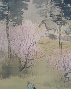 田中頼璋 春景山水 | 掛軸(掛け軸)販売／表装ご依頼は掛軸いっぷく掛軸